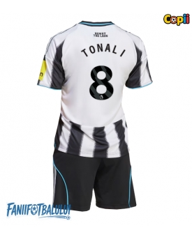 Newcastle United Sandro Tonali #8 Echipament de Fotbal Replică 2025-26 Copii Acasa (+ Șorturi)